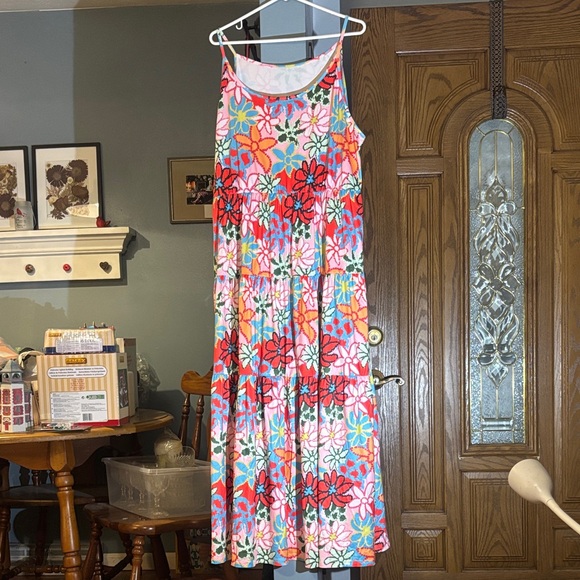 Temu Dresses & Skirts - NWOT-Vibrant Floral Maxi Dress - Multicolor